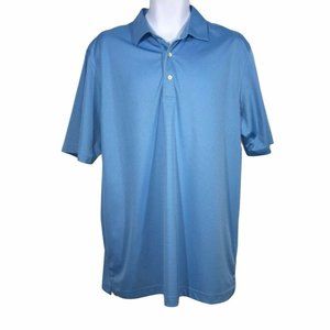Greg Norman ML75 Play Dry Striped Golf Polo Large